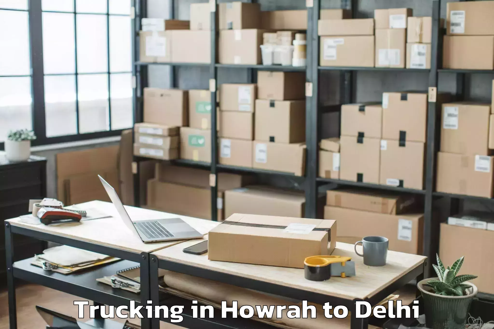 Top Howrah to Indira Gandhi International Ai Trucking Available